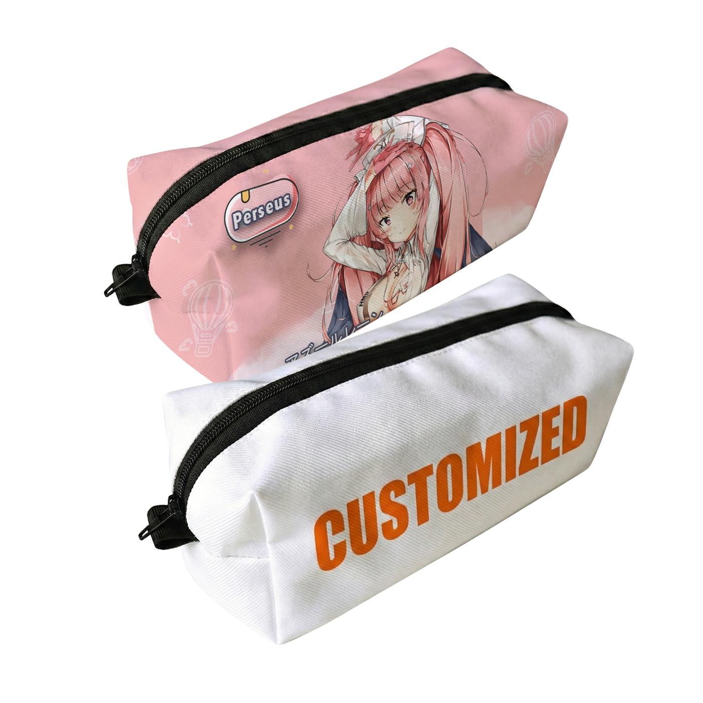 Logo Printed Zipper Nylon Cosmetic Bag Custom Makeup Pouch Promotional Large Capacity Portable Travel Factory Supplier M