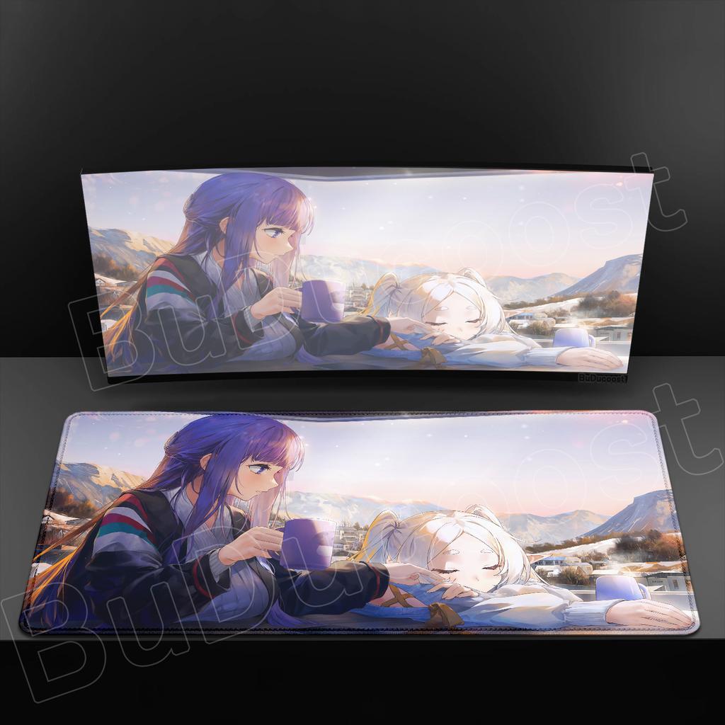 Exquisite Wallpaper Anime Sousou No Frieren Mouse Pad XXL HD Printing Mousepad Hot Large Game Non-slip Rubber MousePad Table Mat
