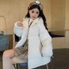 Hooded cotton clothes women's winter small loose thickened warm bread clothes cotton coat