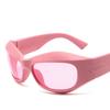 Punk One Piece Sunglasses Goggle Luxury Brand Wrap Around Sun Glasses 2000'S Shades Eyewear Uv400 Female Designer Eyeglasses