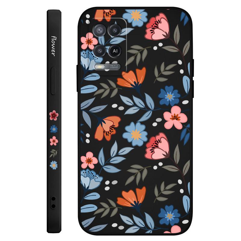 Stretching Flowers Phone Case For OPPO A54 A74 A57 A77 A78 A96 A76 A95 A94 A83 A53 A72 A52 A9 A5 A12 A31 2020 S 4G 5G Cover