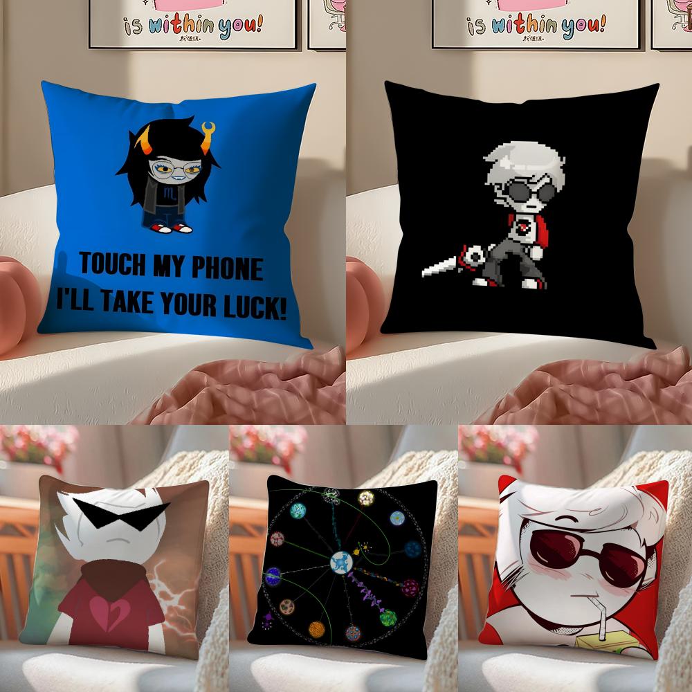 Web Comics H-Homestuck Funny Pillow Case Pattern Printed Pillowcase For Living Room Sofa Cushion Cover & Bedroom Decor