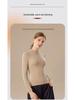 Slim-Fit Half-High Neck German Velvet Warm Mid-Neck Cashmere Knitwear Top
