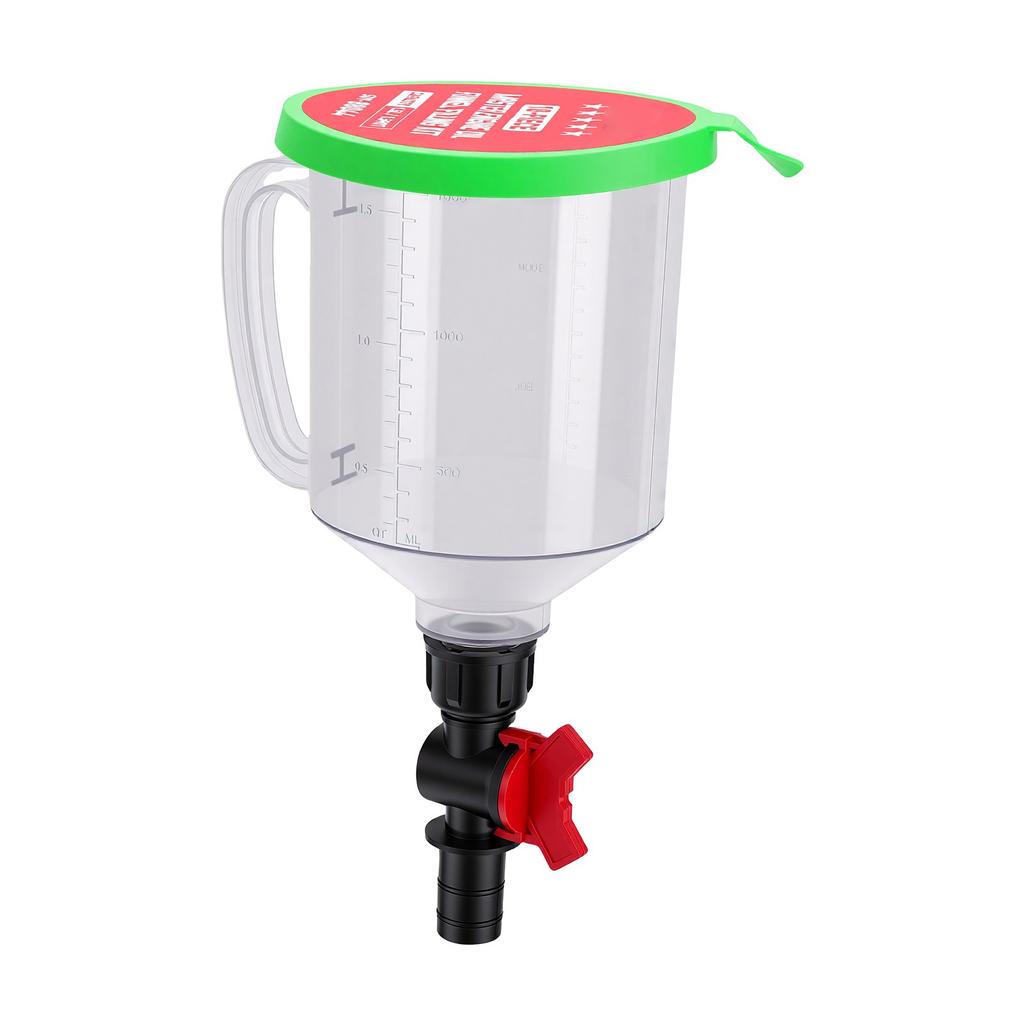 Engine Oil Funnel Kit Universal 1.5L Radiator Coolant Filling Spill Proof Funnel Kit for Vehicles