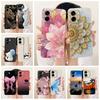 Für Oppo A6t Pro 4G Hülle CPH2849 Luxuriöse Blumen Candy Bemalte Abdeckung Weiche Silikonhülle Für Oppo A6t 5G OppoA6t Pro 4G Funda Taschen
