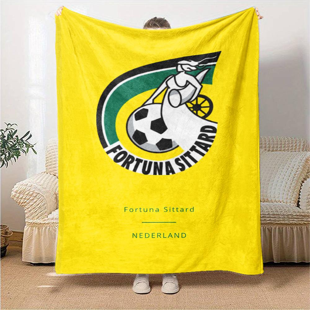 Coperta in Flanella con Stampa Fortuna Sittard Alta Qualità Calda Confortevole Coperta per Tutte le Stagioni Perfetta per Regali Decorazioni per la Casa