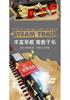 Children's Electric Train Simulation Retro Steam Track Car Model High-Speed Rail Toy