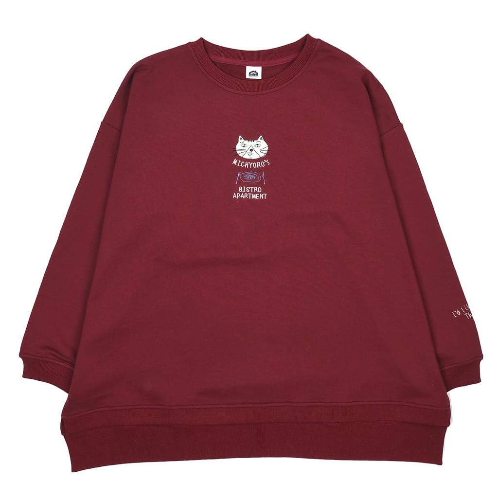 Kusguru Japan Mini Fleece BK204 Women's Sweatshirt, Red,