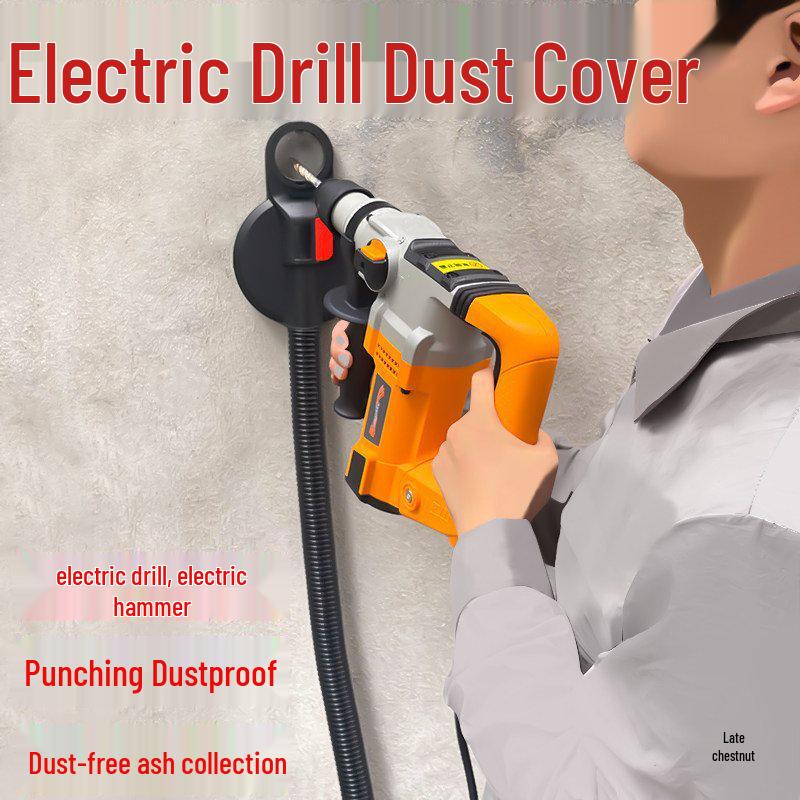 Electric Hammer Drill Dust Suction Cover & Vacuum Cleaner