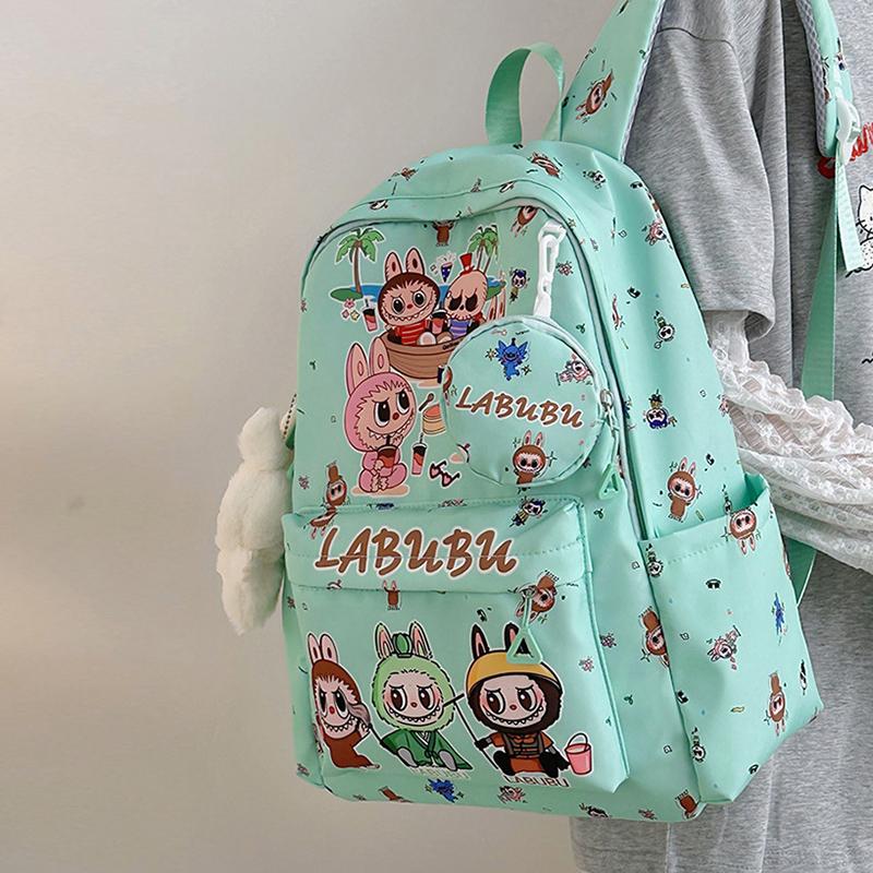 Labubu Kinderrucksack Schultasche Schüler Schultasche Leichter Niedlicher Rucksack Mode Cartoon Rucksack