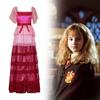 Hermione Harry Potter Granger Cosplay Costume Mesh Yarn Dress Party Halloween