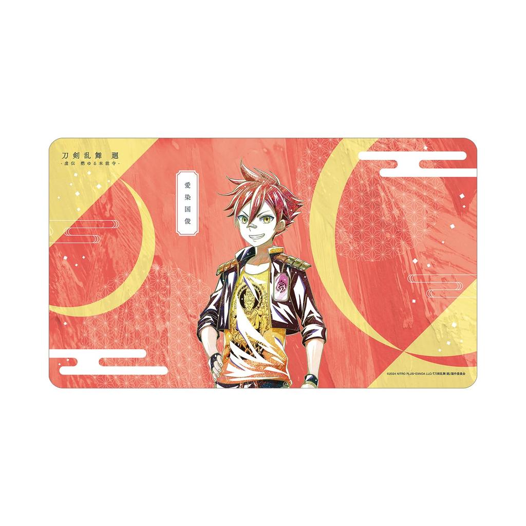 Aizen Kunitoshi from the Anime Ranbu Kai Burning Honnoji Ani Art 2nd Edition Desk Mat "Touken Kyoden Temple" Multi-Purpose