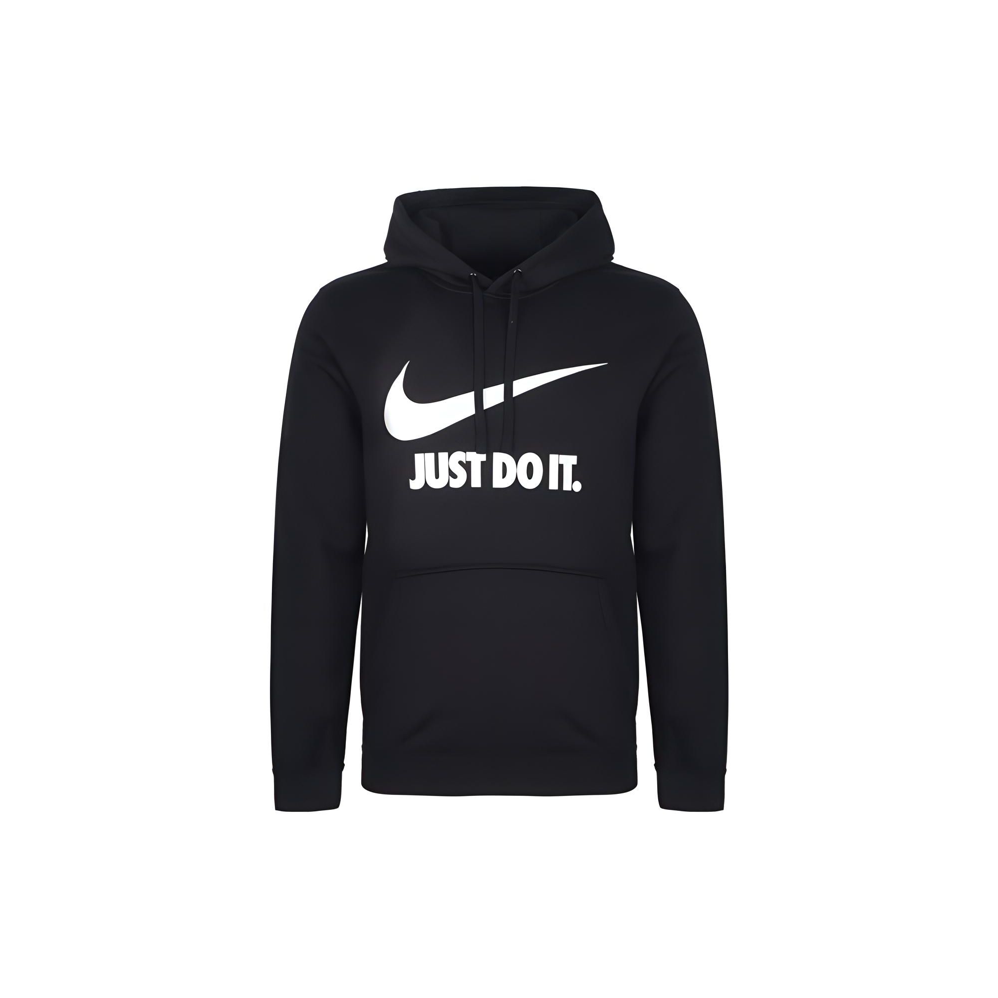 

Мужские топы с капюшоном на флисовой подкладке Nike Just Do It Logo Print, черные AT5264-010 XL
