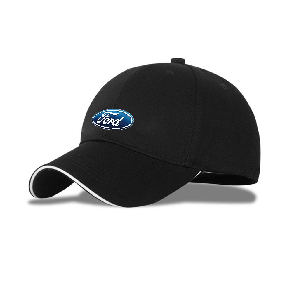 For Ford Focus Kuga Edge Smax Ranger Mustang Fiesta Car LogoEmbroidered Baseball Cap Outdoor UV Protection Hat Decor Accessories