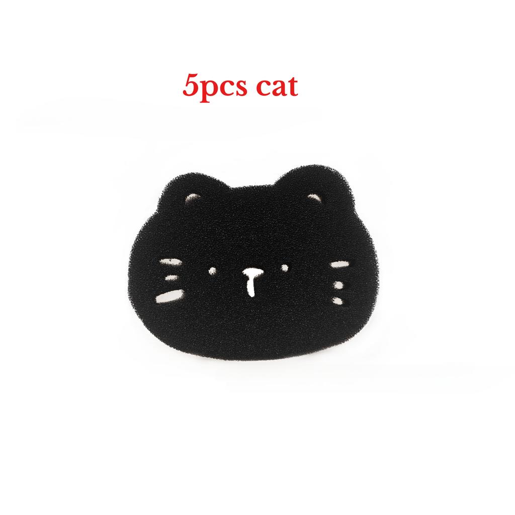 10Pcs Washing Machine Sticky Hair Artifact Filter Pet Sticky Hair Sponge Hair Suction Hair Filter Hair Removal Animal Shape Foam