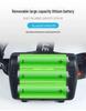 LED High-Power Rechargeable Headlamp: Outdoor, White/Yellow Light, USB Electric Display, for Night Fishing and Mining