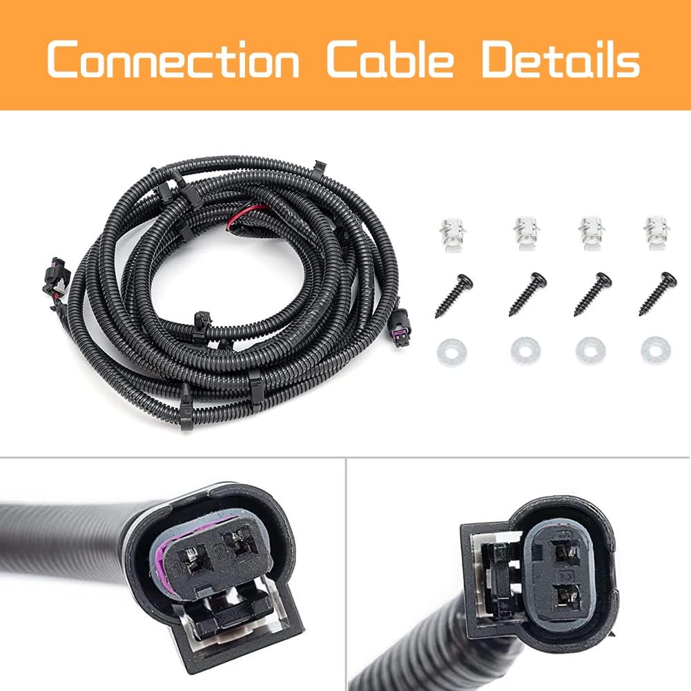 for Chevy/GMC Silverado/Sierra 1500 2014-2019, 2015-2019 Silverado/Sierra 2500 3500 HD LED Trunk Bed Cargo Area Light Wire Harness 23145347, 23295943