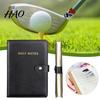 Faux-Leder Golf Scorekartenhalter Buch Wasserdichtes Journal Notizbuch Premium Scoreblock Tasche Scoreprotokoll mit 200 Seiten für Herren Golfer Hochwertig