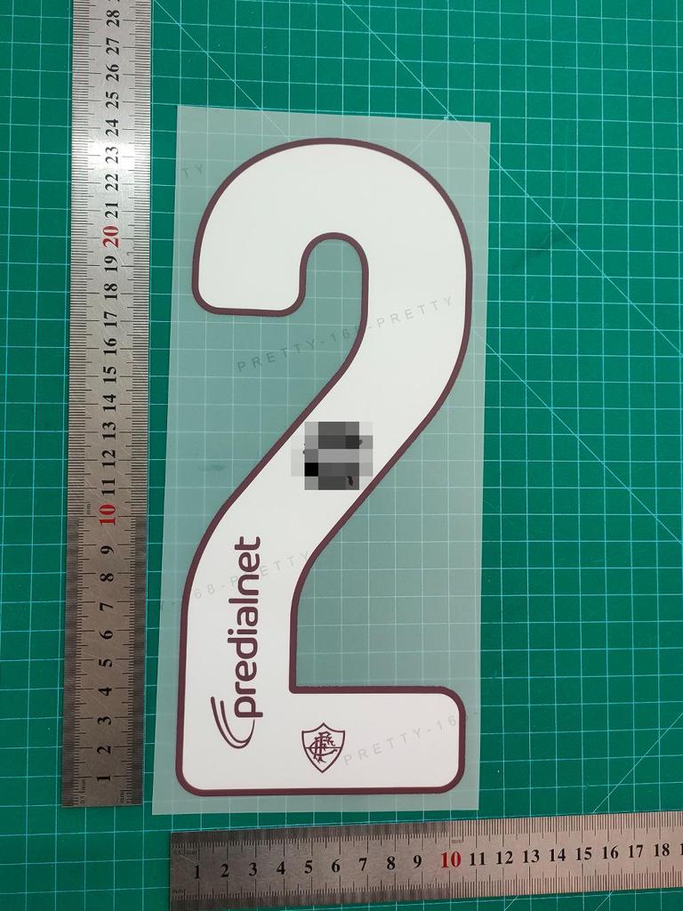 Fluminense Home Match Collection Adult Jersey Heat Transfer Number/Letter Sticker Set