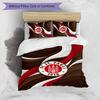 FC St. Pauli Football Printed 3 Pieces Bedding Set, Comfortable Skin Friendly Bedroom Duvet Cover Set