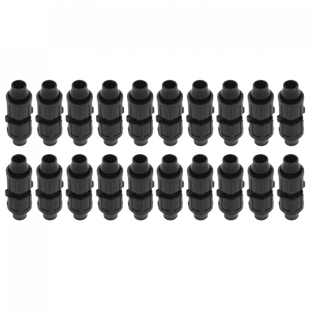 20 Piece Set Drip Tape Coupling Hose Joint Irrigation Connector