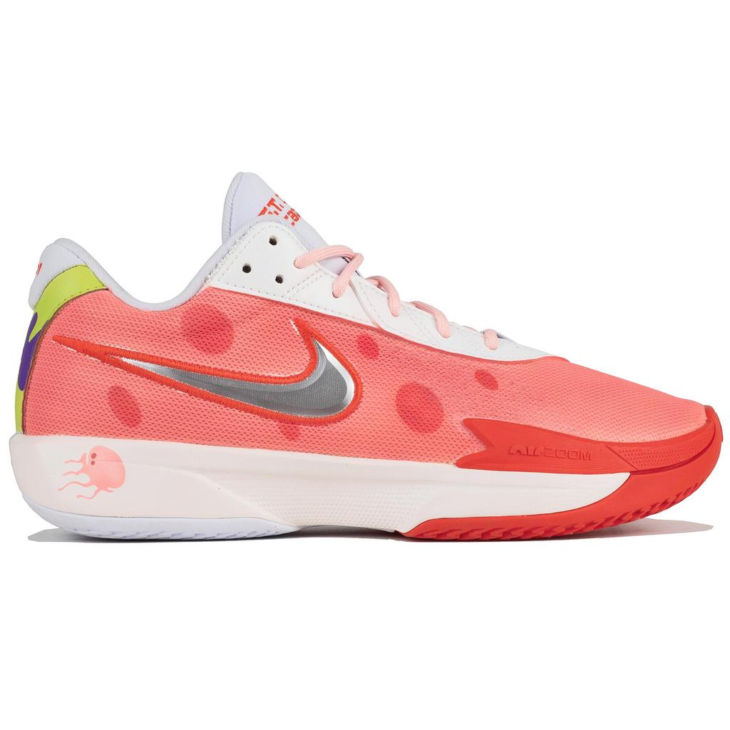 Nike Air Zoom G.T. Cut Academy Yellow Sponge, Whimsical Jellyfish, Mismatched Slip Resistant Abrasion Resistant Low top FB2598-101(TeamF-)