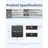 Coaxial Audio Converter SPDIF To RCA/3.5mm Stereo Adapter With Multiple Audio Output Options For TVs/Speakers, Headphones