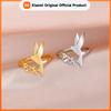 Skyrim Hummingbird Flowers Leaves Open Ring Women Stainless Steel Adjustable Finger Rings Bird Animal Jewelry Birthday Gift