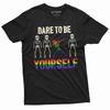 Dare To Be Yourself LGBTQ T-shirt Gay Lesbian Mens Womens Pride Month Tee Shirt Equality Skeleton Tshirt