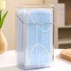 Clear Face Cover Dispenser with Lid Dust Proof Multifunction Vertical Dispenser for Home Office