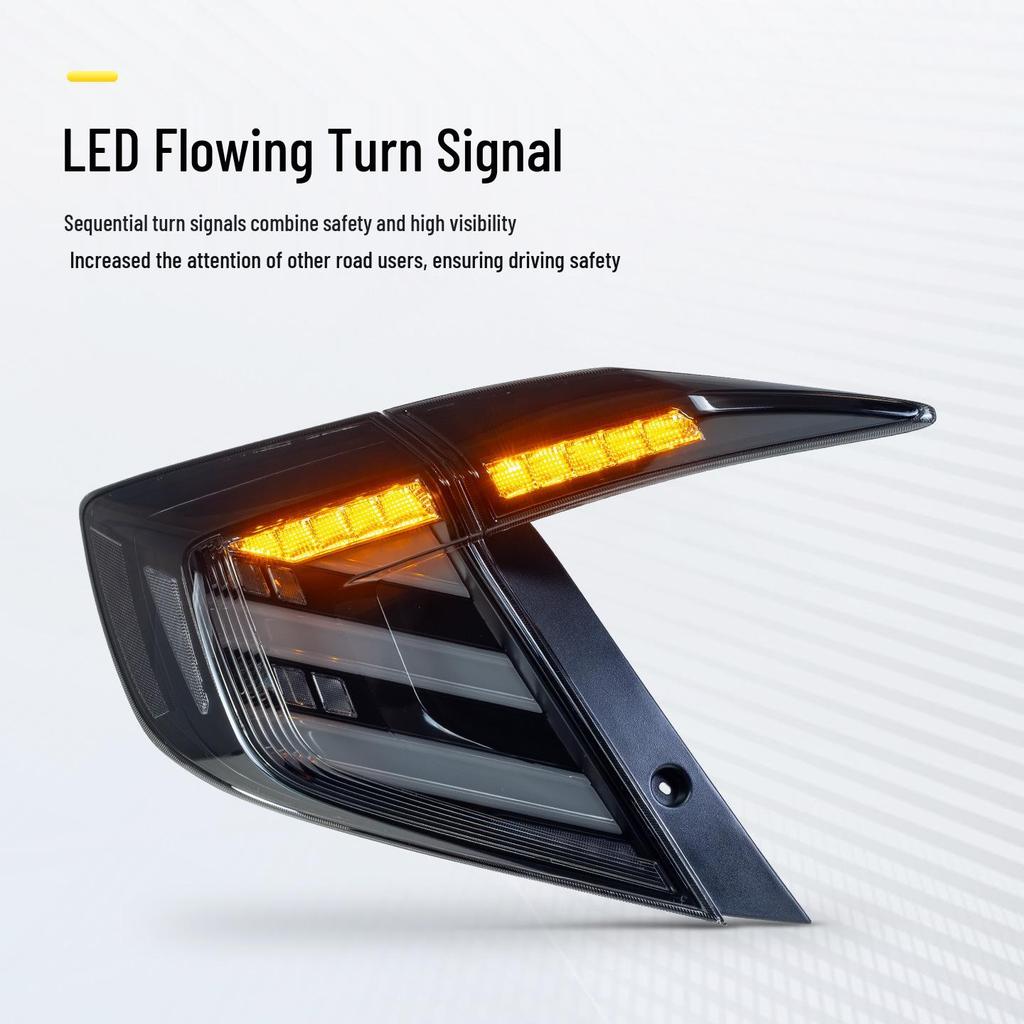 RGB Flowing Daytime Running & Turn Signal Lights for 16th-21st Gen Civic Mugen Style