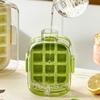 Ice Cube Mold 2-in-1 Ice Tray And Storage Cup Leakproof Seal Push-Type Ice Removal Food-Grade Ice Kettle Portable Ice Maker for Drinks