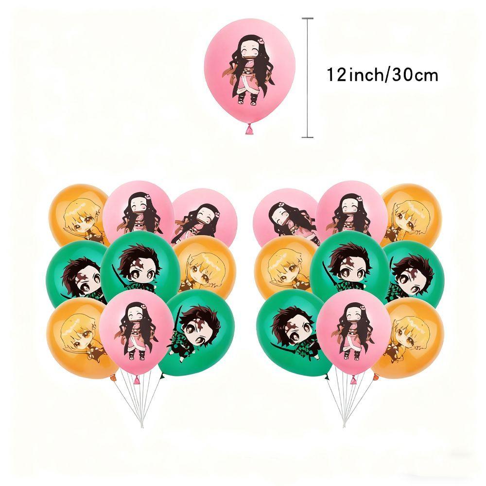 Demon Slayer Themed Latex Balloon Set Party Decoration Items