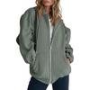 2024 Unisex Plus Velvet Hooded Sweatshirt Cardigan Zipper Windbreaker Casual Top