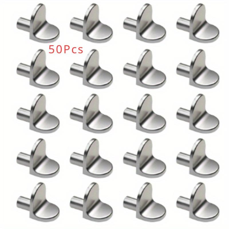 

50pcs L-Shaped Shelf Support Studs: Fix Wooden/Glass Boards in Cabinets Ideal Furniture Bracket Holders 50pcs