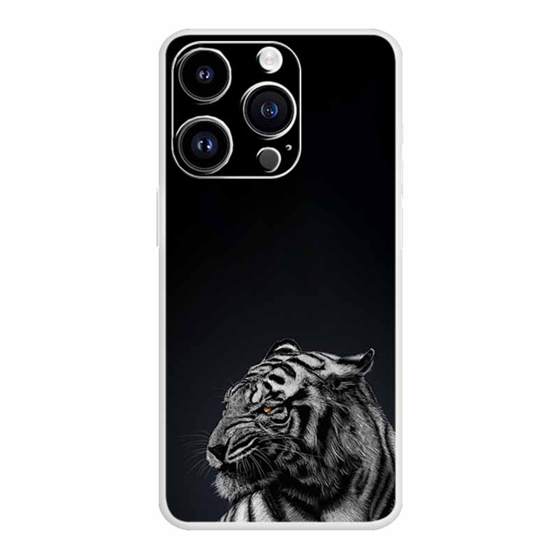 Für iPhone 16 Pro Max Hülle Luxus Silikon TPU Weiche Abdeckung Handyhülle iPhone16 plus 16e Stoßfester Bumper Funda Tiere Hülle