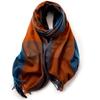 2025 Elegant Women's Striped Plaid Shawl – High-End Autumn/Winter Fashion Scarf