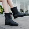 Rain Boots for Women, Mid-tube Rain Boots, Anti-wear Lightweight Wading Shoes, Kitchen Rubber Shoes
