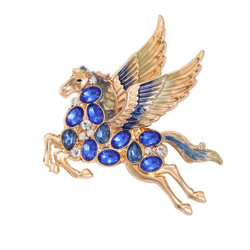 Fashionexquisite Colorful Flying Horse Brooches For Women Clothing Coat Accessries Gifts
