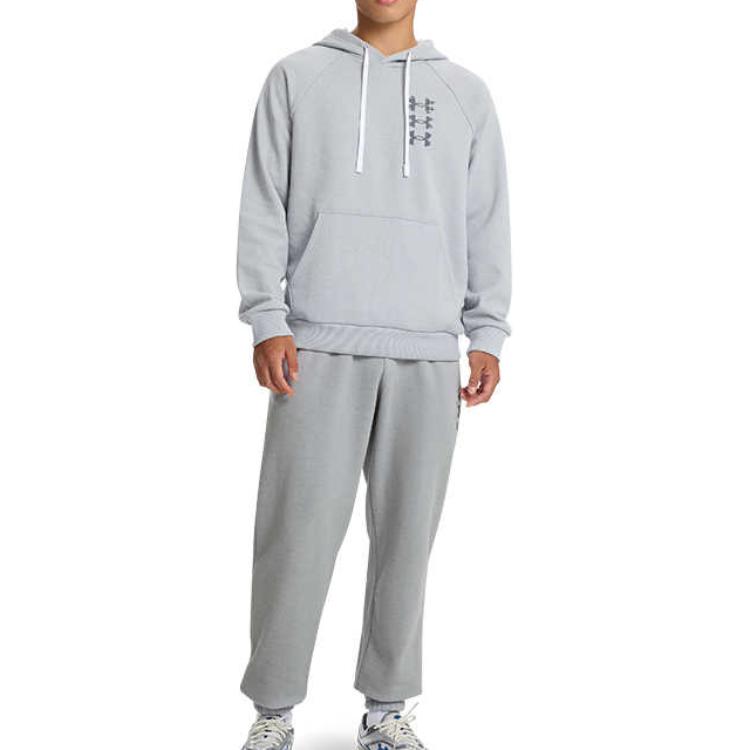 Under Armour Rival Fashion Comfortable Sports Lace-Up Casual Pants Men Pants Modern-Gray 1389429-011