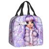 Rainbow High Insulated Lunch Bag for Outdoor Picnic Cartoon Anime Tv Portable Thermal Cooler Lunch Box Women Kids