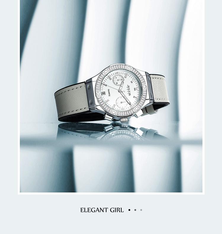 Juli Shi Women's Watch Brand Brand Brand New Calendar Multi functional, Niche, Light Luxury, Diamond encrusted Quartz Women's Watch