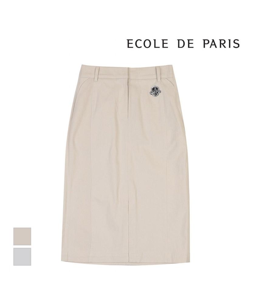 ECOLEDEPARIS Wappen Belted Woven Skirt_Rb34Wscm30A