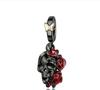 Authentic Original Copper Metal Halloween Perfect Gift Black Cat Spider Skull Pumpkin Ghost Bead Components Charm Bead Components Designed For Pan