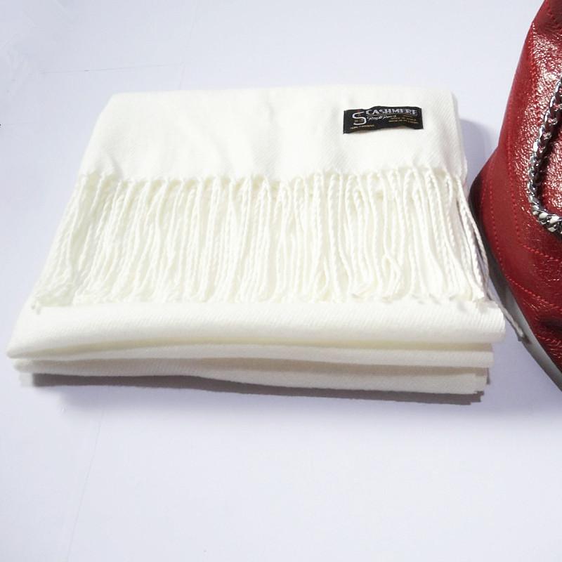 Wool Scarf for Women Autumn and Winter Warm Tassel Large Shawl Winter Scarf Solid Color Cashmere Scarf Imitation Cashmere Scarf