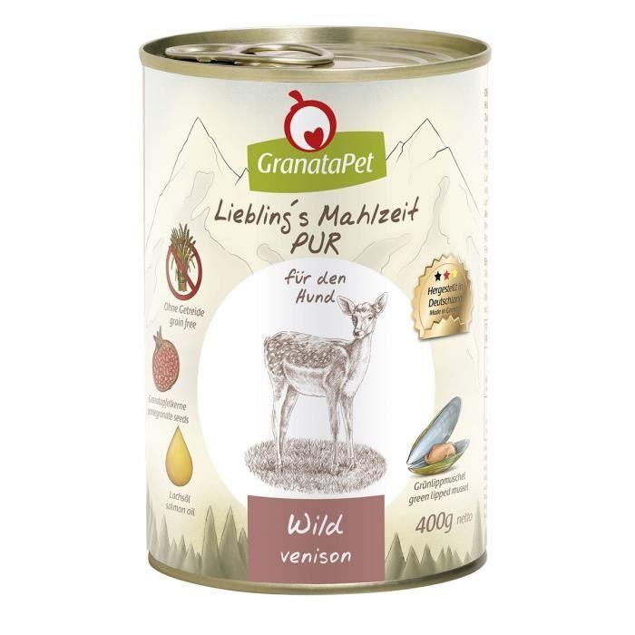 Lieblings Mahlzeit 186018 - COMMUTATEUR KVM - Lieblingsteller S Repas Nourriture Humide Wild Pur, Lot De 6 (6 X 400 G)