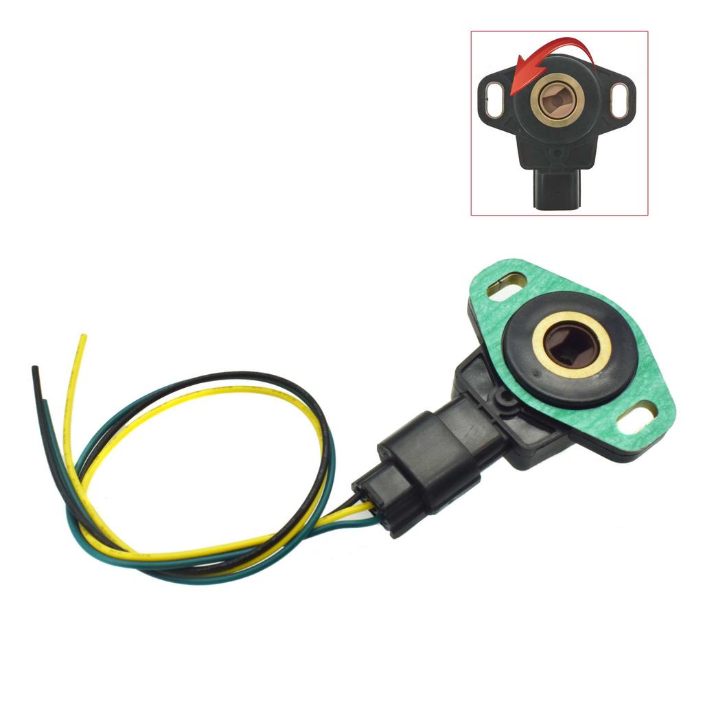 TPS Throttle Position Sensor & Connector Harness Plug TPS008-02/ TPS-H112 For Honda Accord Element 2.4L 2002 2003 2004 2005 2006