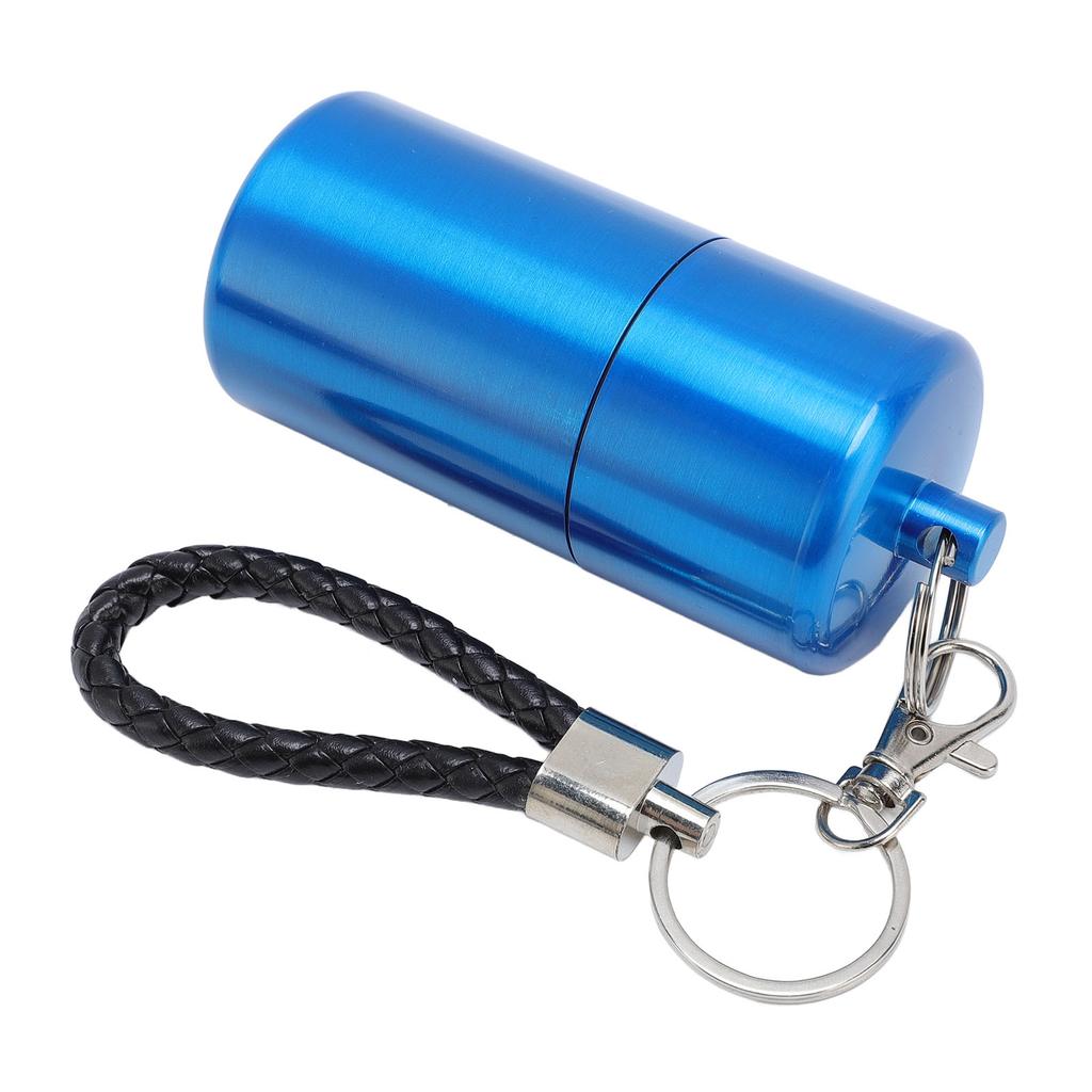 Metall-Aufbewahrungsrohr Flaschenbehälter mit Deckel Schlüsselanhänger Luftdicht Aluminium Wasserdicht für Outdoor-Campingausflug