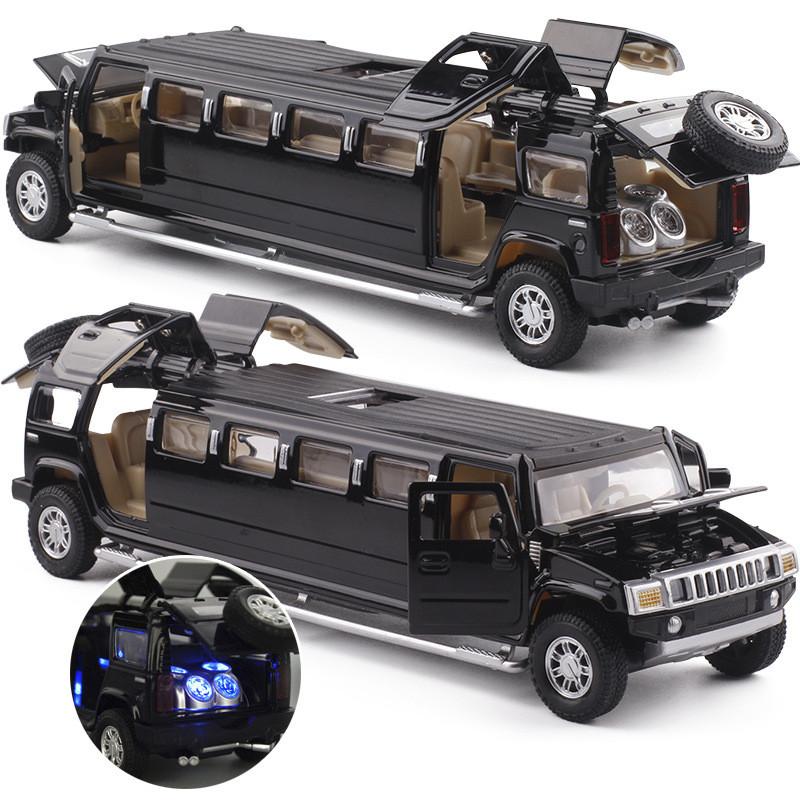 Extended Length Version Car Alloy Model Acousto Optic Can Open Door The