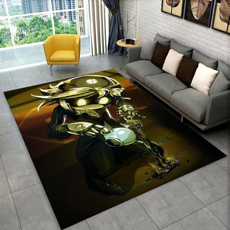 Cartoon Murder Drones Uzi V Robot Carpet Rug for Bedroom Living Room Sofa Playroom Doormat Home Decor,Kid Area Rug Non-slip